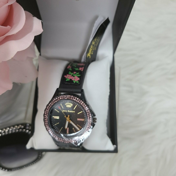 Juicy Couture Floral with Rhinestone Watch - Picture 5 of 6